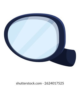 Side rearview car mirror ensuring safety for the driver and reflecting surroundings