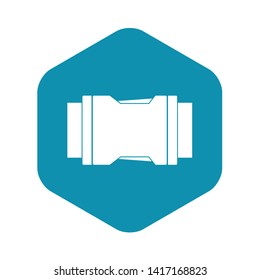 Side release buckle icon. Simple illustration of side release buckle vector icon for web