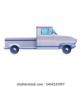 Side retro pickup icon. Cartoon of side retro pickup vector icon for web design isolated on white background