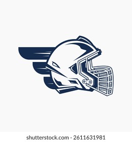side rugby helmet with wing