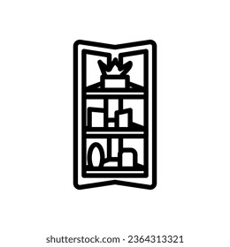 Side Shelf icon in vector. Logotype