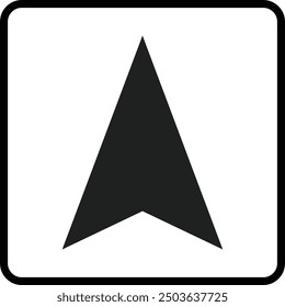 Up side Symbol, This side up Black, Package symbol, up side arrow
