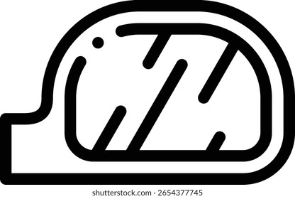 Icono de la mesa auxiliar. Diseño De Estilo Lineal Delgado Aislado Sobre Fondo Blanco