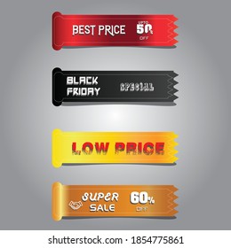 Side-Tag-Neu, Black Friday, Special Price, Low Price, Super-Sale-Verkaufsbanner