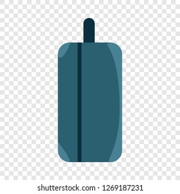 Side of travel bag icon. Flat illustration of side of travel bag vector icon for web design