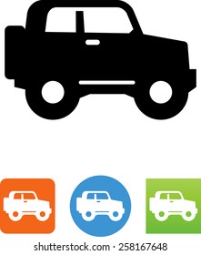 Side view of a 4x4 / Jeep icon