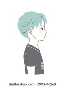 Ilustración del niño asiático