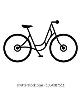 side view of a bike
