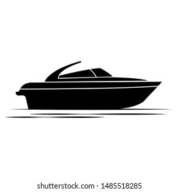 side view of a boat, vector illustration design