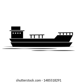 side view of a boat, vector illustration design