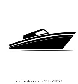 side view of a boat, vector illustration design