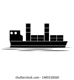 side view of a boat, vector illustration design