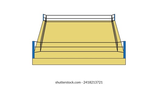 side view boxing ring icon