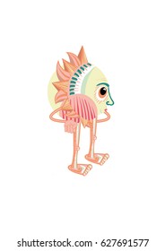 Side view of cartoon sun standing with hands on hips. Concepts and themes of weather, climate, summer, geography, meteorology, energy