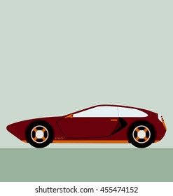 side view concept race car