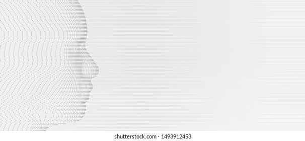 Side view of dotted face background
