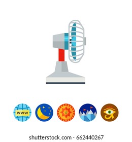 Side View Fan Vector Icon