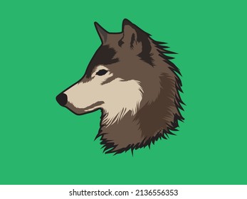 Side View Head Dog Vector Stock Vector (Royalty Free) 2136556353