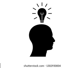 1,844 Light bulb above head Images, Stock Photos & Vectors | Shutterstock