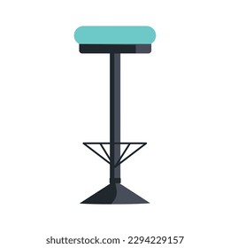 Side view of an isolated bar chair icon Vector