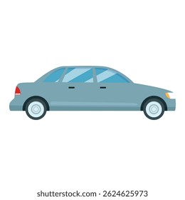 Side view of a long gray sedan representing comfortable city transport