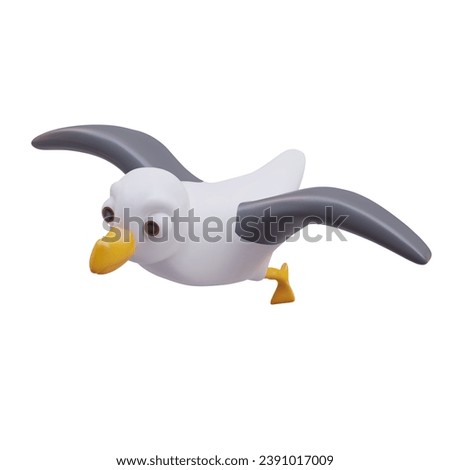 Similar – Image, Stock Photo Seagull bird or seabird standing feet on the thames river bank in London, Close up view of white gray bird seagull