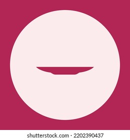 icono de placa de vista lateral glifo en negrita con fondo redondeado para resaltar medios sociales