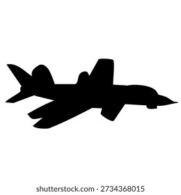 side view of a powerful combat aircraft flying in the sky design