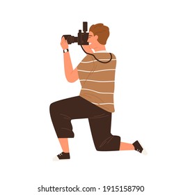 482 Photographer kneeling Images, Stock Photos & Vectors | Shutterstock