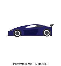 Side view of a racing car. Vector illustration design