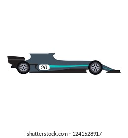 Side view of a racing car. Vector illustration design