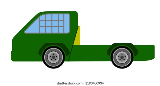 Side view of a racing truck. Vector illustration design