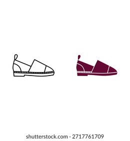 Side View of a Red Flat Sandal with a Bow