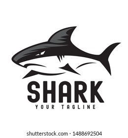 Side view shark logo design inspiration