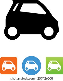 Side View Of A Smart Car Icon