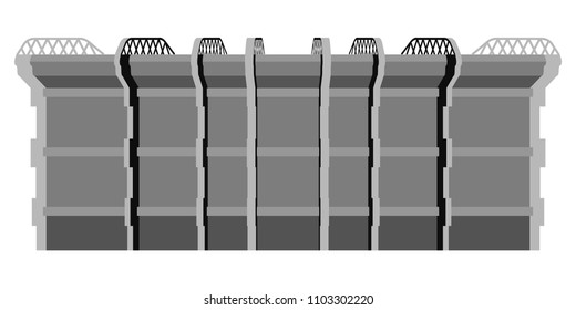 Side view of a soccer stadium