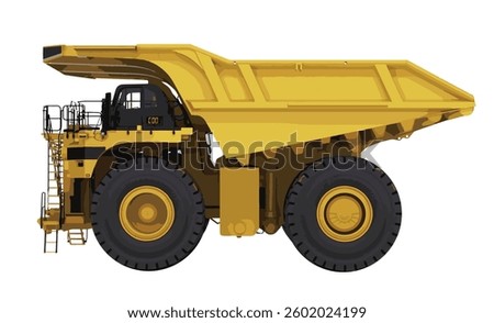 side view truck art design vector