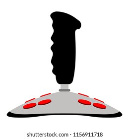 Side view of a videogame joystick