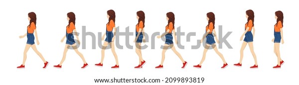 1,506 Walk Cycle Pose Images, Stock Photos & Vectors | Shutterstock