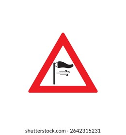 side wind icon symbol sign vector