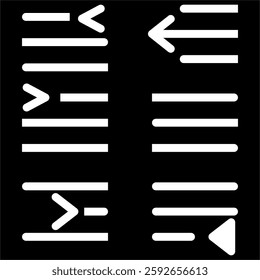 sidebar icon vector design symbol templates