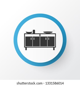 Sideboard icon symbol. Premium quality isolated shelf element in trendy style.