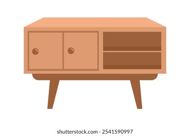 Sideboard Illustrations for Small Spaces. Creative Buffet Illustrations for Modern Home Decor. Furniture. Elegant Buffet Illustrations. Magazine shelf. 
