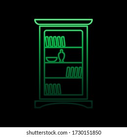 sideboard nolan icon. Simple thin line, outline vector of Furniture icons for ui and ux, website or mobile application
