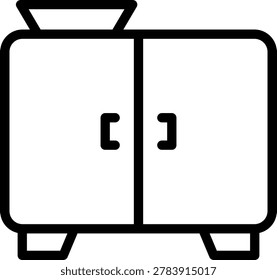 Sideboard Vector Design Icon Style