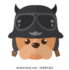 Sidecar Dog - Vector Illustration