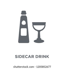 sidecar drink icon. sidecar drink design concept from Drinks collection. Simple element vector illustration on white background.