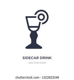 sidecar drink icon on white background. Simple element illustration from Drinks concept. sidecar drink sign icon symbol design.