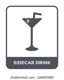 sidecar drink icon vector on white background., sidecar drink simple element illustration