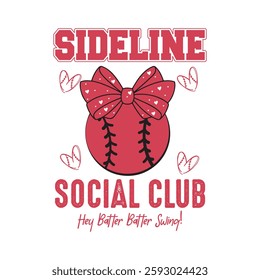 Sideline social club hey batter batter swing-Baseball T-shirt Design For Baseball Lover